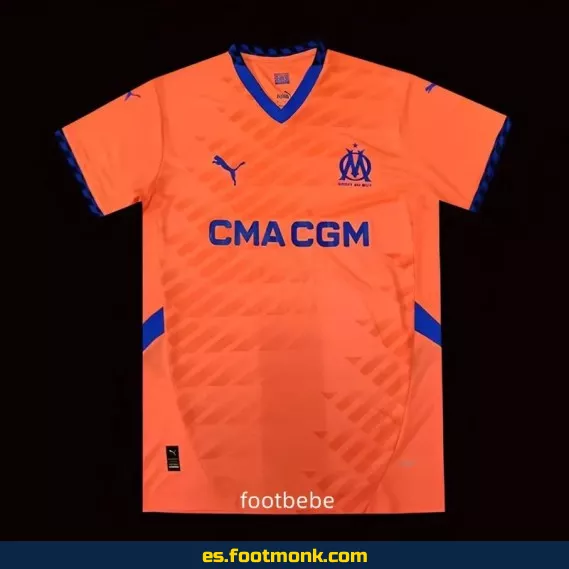 Camiseta Olympique de Marseille Tercera Equipación 2024-2025 Naranja – Edición Oficial
