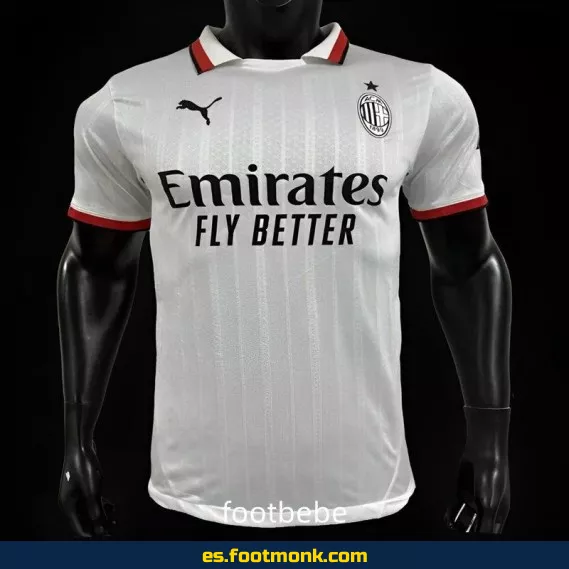 Camiseta Oficial AC Milan 2024-2025 Visitante Blanca – Nueva Temporada