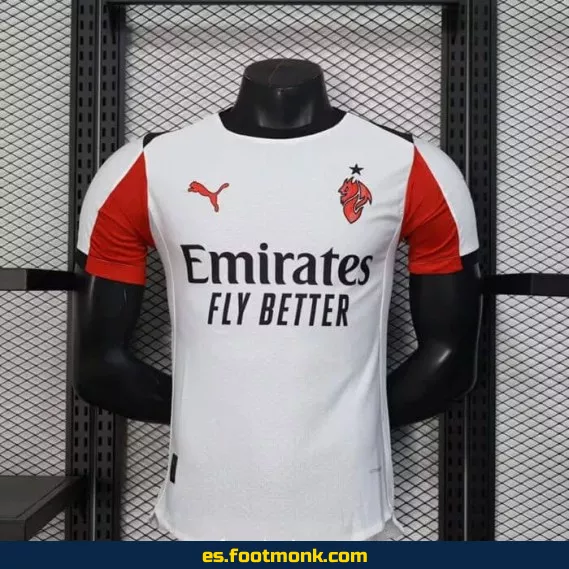 Camiseta Oficial AC Milan Match 2025-2026 Blanca – Edición Especial