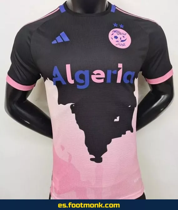 Camiseta de fútbol de Argelia 2024-2025 negra - Edición especial, camisetas oficiales de fútbol, camisetas de equipos y selecciones