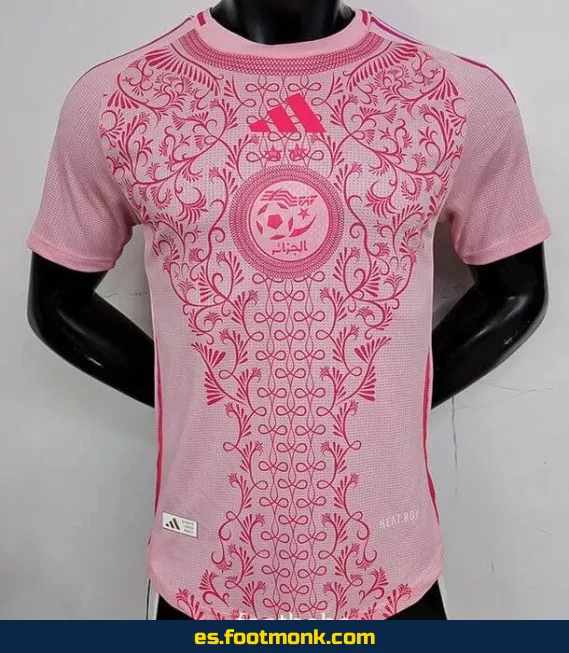 Camiseta Oficial de la Selección de Argelia 2024-2025 - Edición Rosa