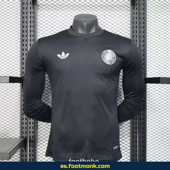 Camiseta Alemania 2024 125 Aniversario Manga Larga Negra - Edición Especial