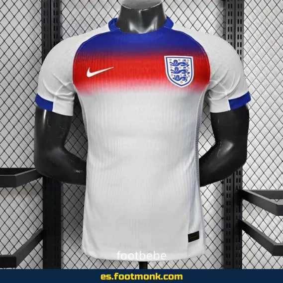 Camiseta Oficial Inglaterra 2025 Blanca - Edición Partido