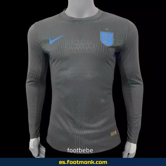 Camiseta Oficial de Inglaterra 2025 Negra Manga Larga – Edición Especial