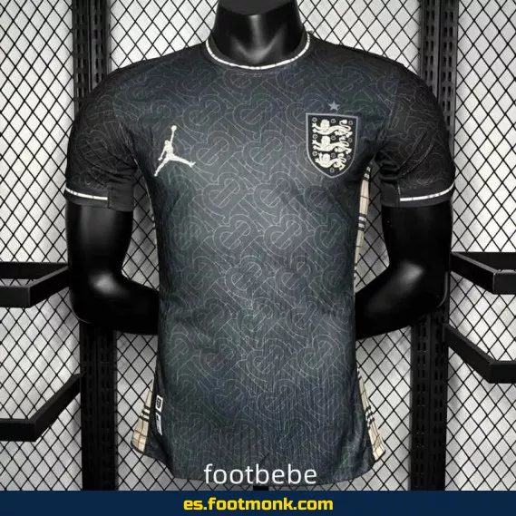 Camiseta Oficial Inglaterra Jordan 2024 Negra - Edición Especial