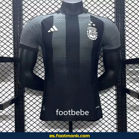 Camiseta Oficial Argentina 2023-2024 Negro/Gris - Edición Especial