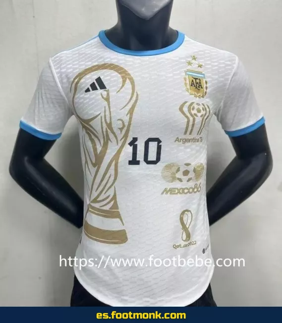 Camiseta de Entrenamiento Argentina 3 Estrellas 2023 – Oficial