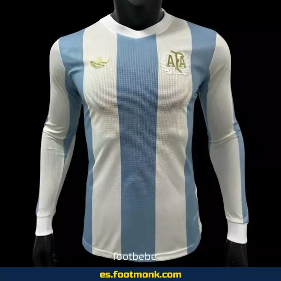 Camiseta Oficial de Argentina 50 Aniversario 2024-2025 - Edición Especial Manga Larga