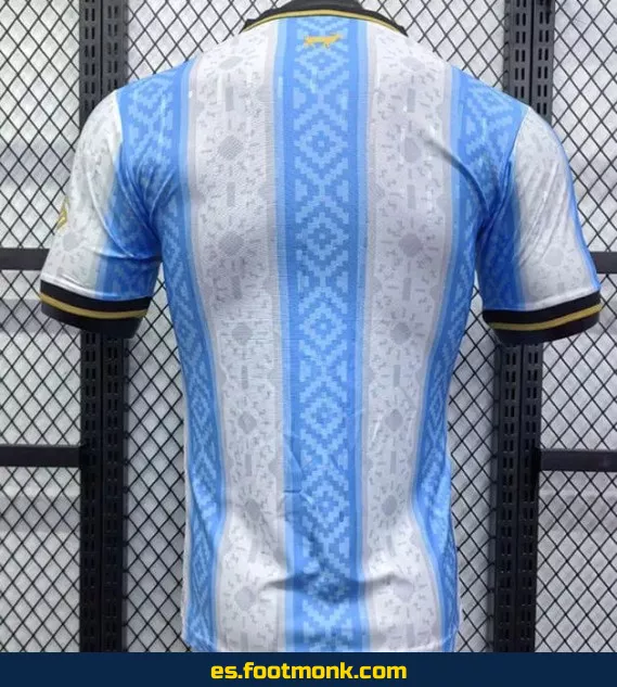 Camiseta Argentina 2024-2025 Edición Especial 'La Pulga' - Blanca y Azul – Réplica Oficial