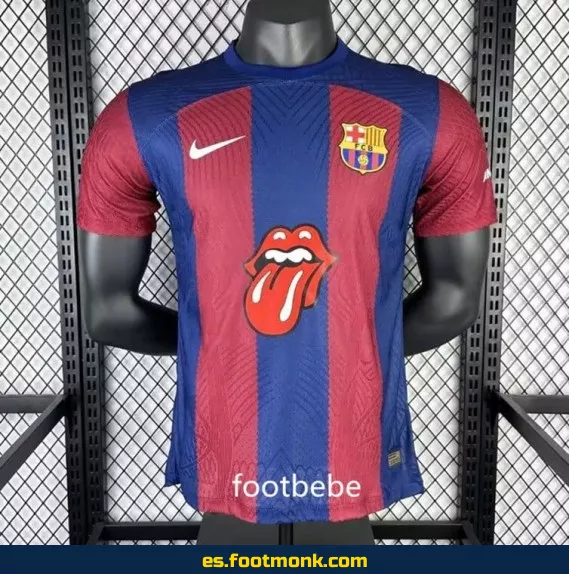 Camiseta Oficial FC Barcelona 2023-2024 Edición Especial The Rolling Stones - Réplica de Alta Calidad