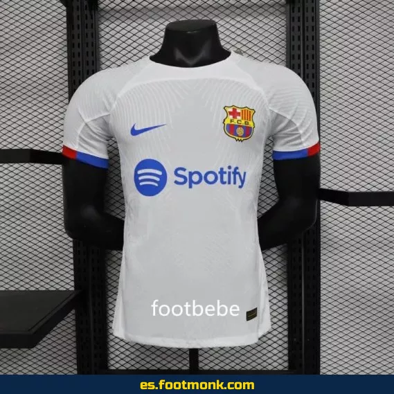 Camiseta Oficial FC Barcelona 2023-2024 Visitante Blanca - Edición Especial