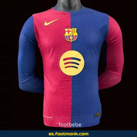 Camiseta Oficial del FC Barcelona 2024-2025 Local Manga Larga – Edición Especial