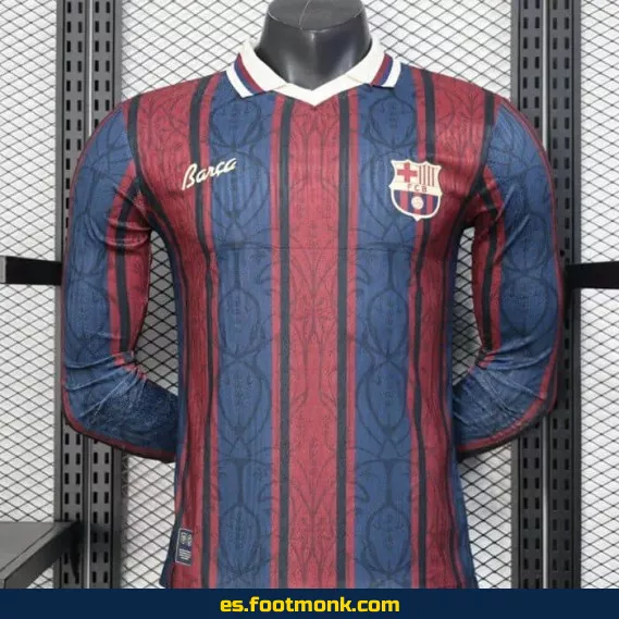 Camiseta Oficial FC Barcelona 2025-2026 Modernista Manga Larga – Edición Limitada