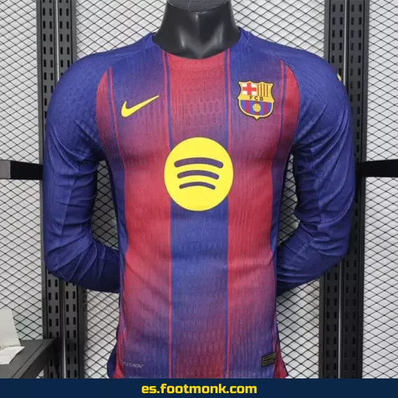 Camiseta Oficial del FC Barcelona 2025-2026 Local Manga Larga – Edición Especial