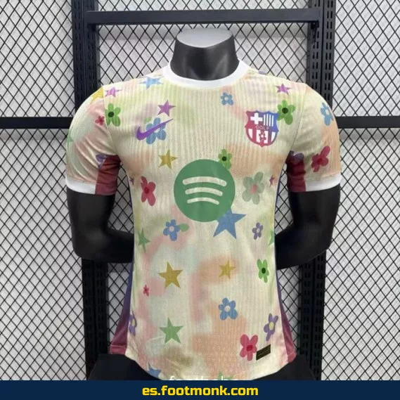 Camiseta Oficial FC Barcelona Match 2025-2026 - Diseño Flor Exclusivo
