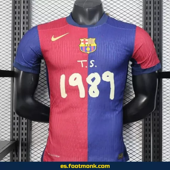Camiseta Oficial del FC Barcelona Temporada 2025 - Edición Especial T.S. 1989 - Domicilio - Réplica de Alta Calidad