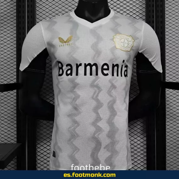 Camiseta Oficial Bayer 04 Leverkusen 2024-2025 Blanca - Edición Match