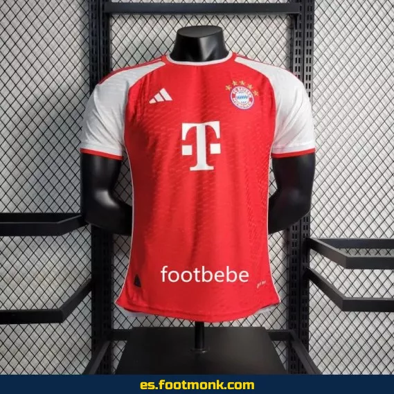 Camiseta Oficial Bayern Munich 2023-2024 Roja - Edición Match
