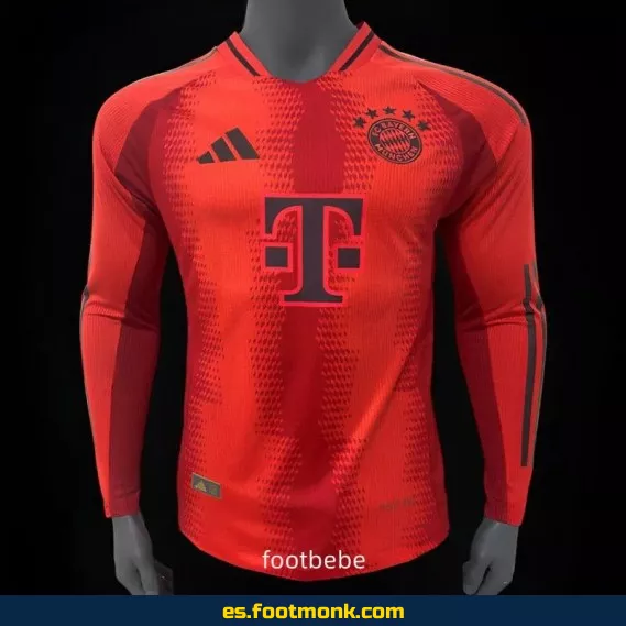 Camiseta Oficial del Bayern Munich 2024-2025 Local Manga Larga – Edición Nueva Temporada