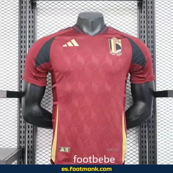 Camiseta Oficial de Bélgica Euro 2024 Local Roja – Edición Especial