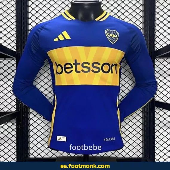 Camiseta Oficial Boca Juniors 2024-2025 Local Manga Larga – Edición Nueva Temporada