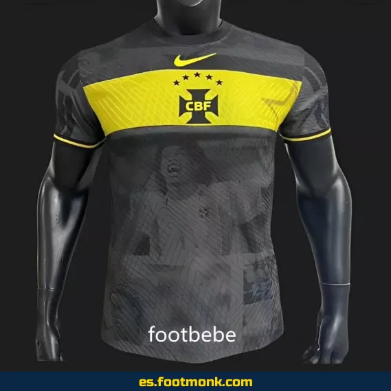 Camiseta Brasil 2023-2024 Negra y Amarilla - Edición Oficial