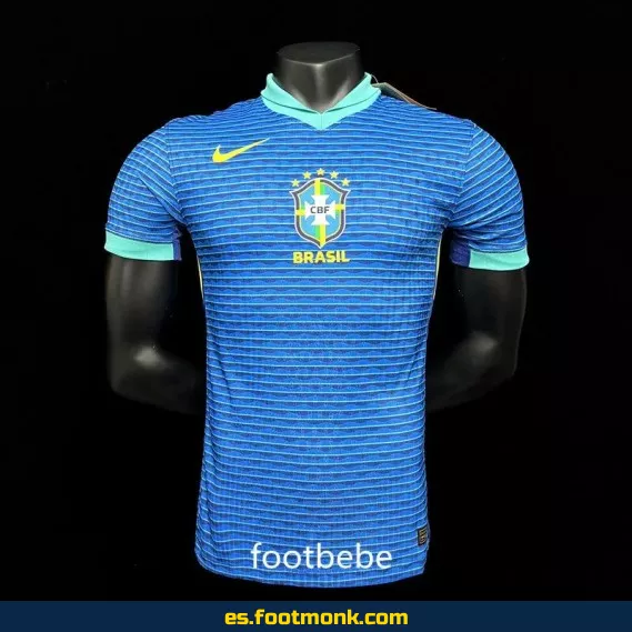 Camiseta Oficial Brasil 2024-2025 Visitante Azul – Edición Especial