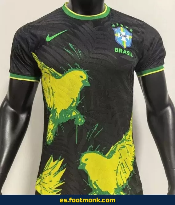Camiseta Brasil 2024-2025 Negra - Edición Oficial