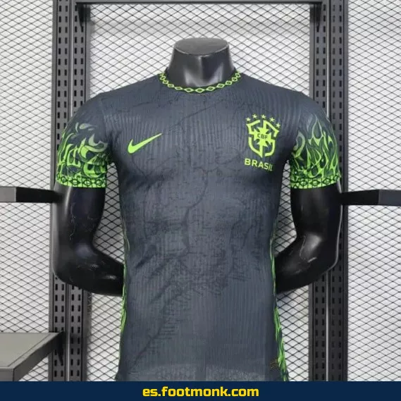 Camiseta Brasil 2025-2026 Negra - Edición Oficial