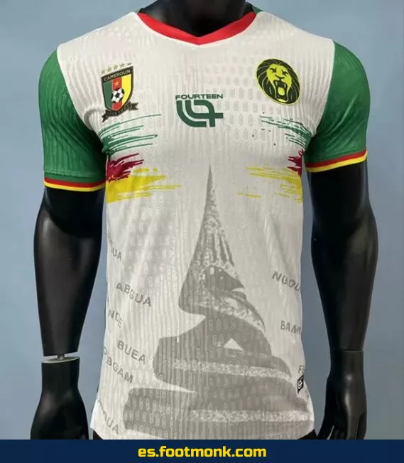 Camiseta Oficial de Fútbol Camerún 2025-2026 Blanca - Edición Especial