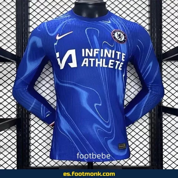 Camiseta Oficial Chelsea 2024-2025 Local Manga Larga – Edición Nueva Temporada