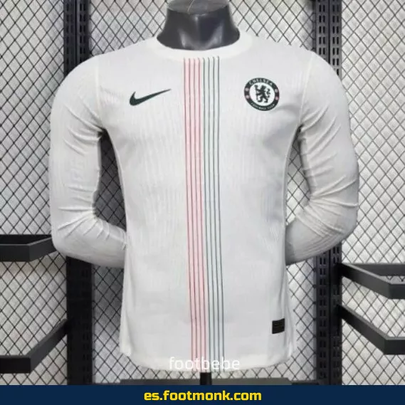 Camiseta Oficial Chelsea 2025-2026 Blanca Manga Larga – Edición Especial