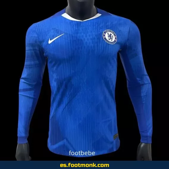 Camiseta Oficial Chelsea 2025-2026 Azul Manga Larga – Edición Especial