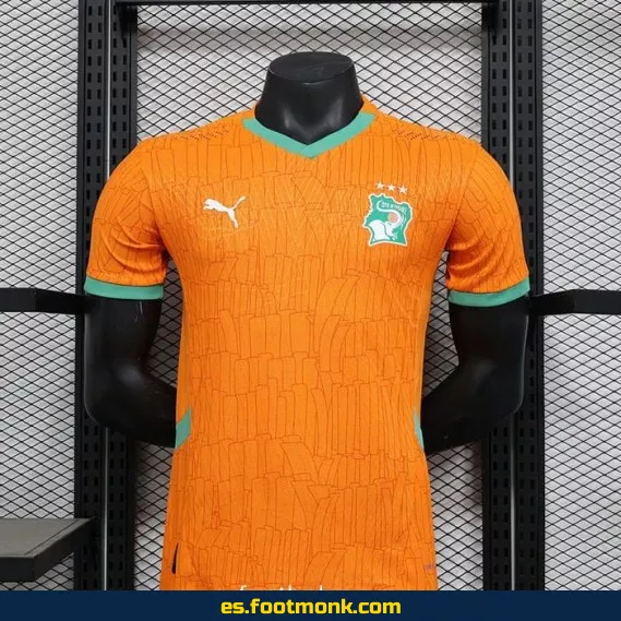 Camiseta Oficial de la Selección de Costa de Marfil 2024-2025 – Edición Especial Naranja