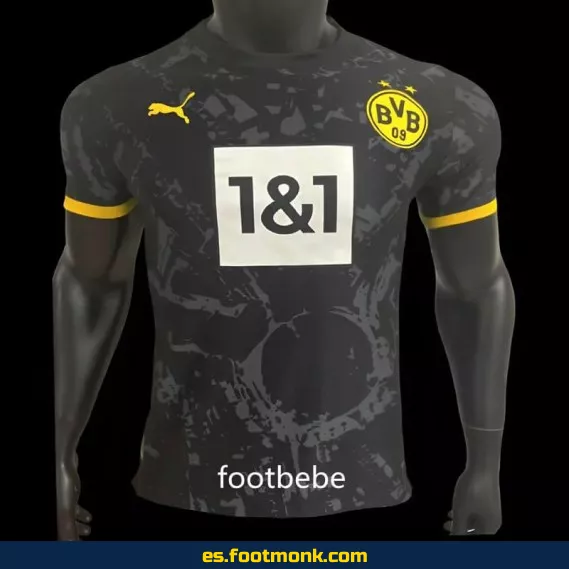 Camiseta Oficial Borussia Dortmund 2023-2024 Visitante Negra – Edición Especial