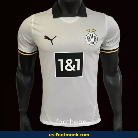 Camiseta Oficial Borussia Dortmund Tercera Equipación 2024-2025 Blanca – Edición Especial