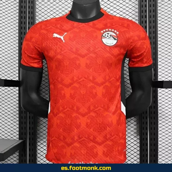 Camiseta Oficial de la Selección de Egipto Local Roja 2024-2025 - Edición Especial