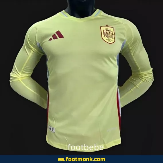 Camiseta Oficial de España Euro 2024 Visitante Manga Larga – Edición Especial