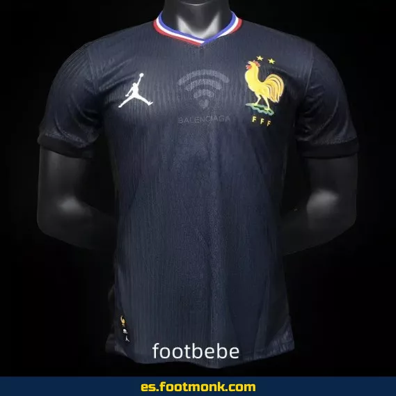 Camiseta Oficial Francia x Balenciaga 2024 Edición Especial Azul Marino – Colección Limitada