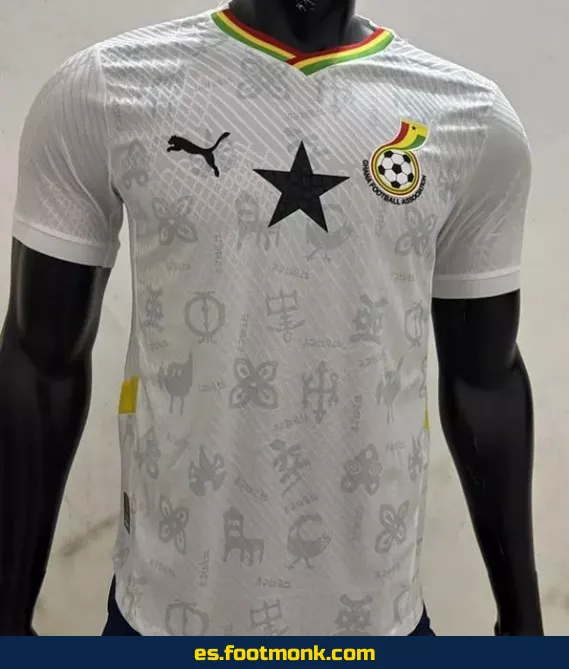 Camiseta Oficial de Ghana 2024-2025 Blanca - Edición Match