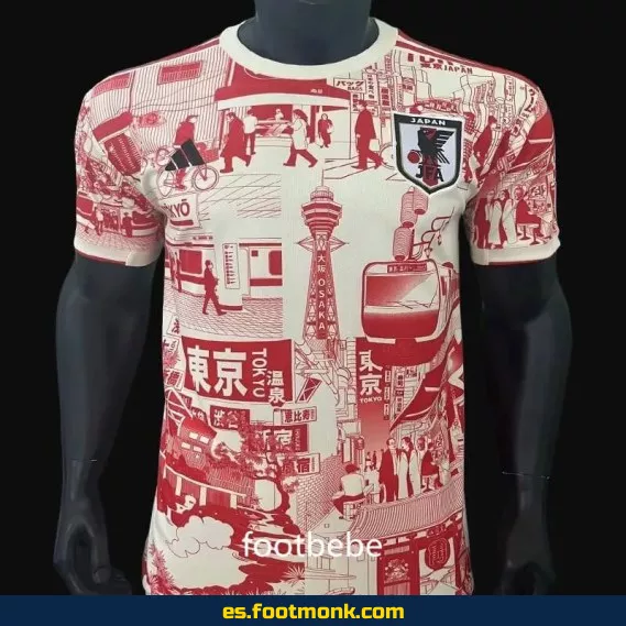 Camiseta Japón 2023-2024 Blanca y Roja - Edición Oficial