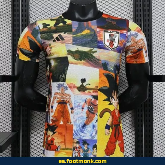 Camiseta Oficial Japón 2024-2025 Edición Especial Dragon Ball – Réplica de Fútbol