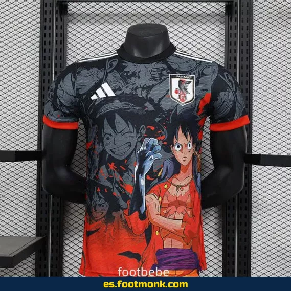 Camiseta Oficial Japón 2024-2025 Edición Especial Monkey D. Luffy – Réplica de Fútbol