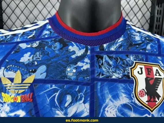 Camiseta Japón 2024 Edición Especial Dragon Ball Wukong Azul – Réplica Oficial