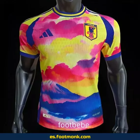 Camiseta Match Japón 2024 Rosa Amarillo Azul Edición Especial