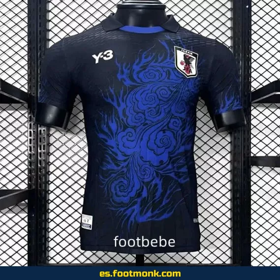 Camiseta de Fútbol Japón Y3 2024 Edición Especial Negro y Azul – Réplica Oficial