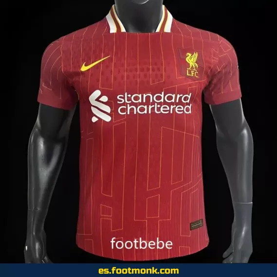 Camiseta Oficial Liverpool Local 2024-2025 - Roja - Nueva Temporada