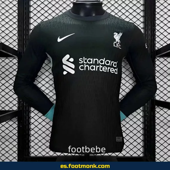 Camiseta Oficial Liverpool 2024-2025 Visitante Manga Larga – Edición Especial
