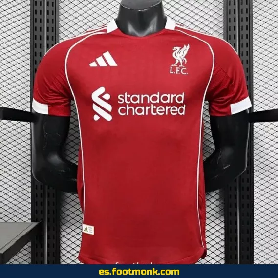 Camiseta Oficial Liverpool Local 2025-2026 - Edición Nueva Temporada