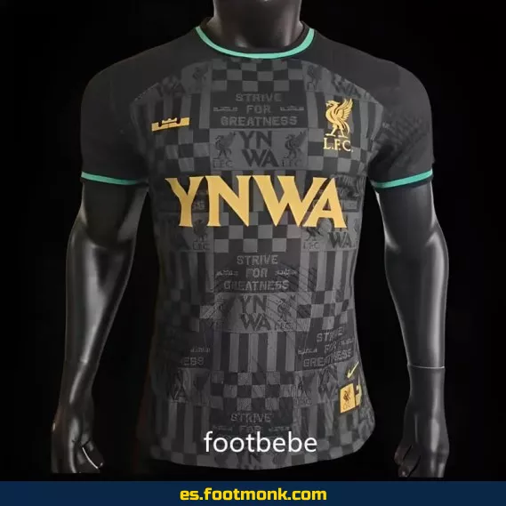 Camiseta Oficial Liverpool x LeBron James YNWA 2023-2024 Edición Especial - Negra